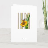 Zonnebloem Happy Moederdag Folded Wenskaart Kaart (Achterkant)