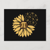 Zonnebloem Happy Pi Day Briefkaart (Voorkant)