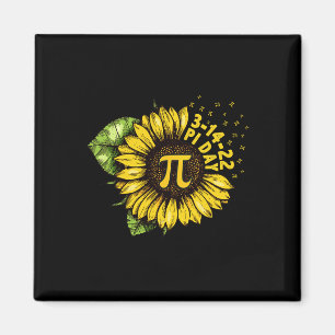 Zonnebloem Happy Pi Day Shirt Mathematische Wiskun Magneet