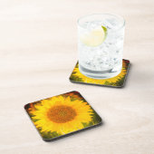 "Zonnebloem" Hard plastiek onderzetter (Rechterzijde)