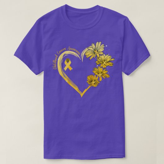 Zonnebloem - Harde gouden lint - Gevoelige kinderk T-shirt (Design voorkant)