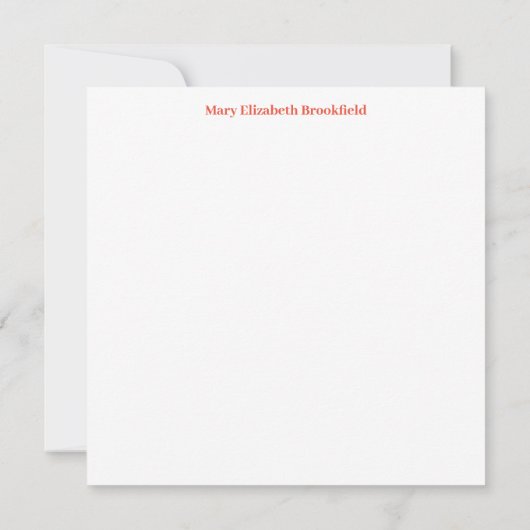 Zonnebloem Harmony Note Kaart in Sinaasappel en Pa Notitiekaartje (Achterkant)