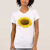 Zonnebloem, hart binnenin / Damecamisole (gemontee T-shirt (Voorkant)