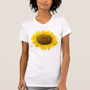 Zonnebloem, hart binnenin / Damecamisole (gemontee T-shirt