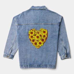 Zonnebloem Hart Jas Denim Jacket