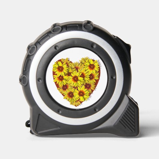Zonnebloem Hart Meetlint Rolmaat (Voorkant)