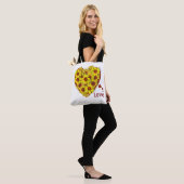 Zonnebloem Hart Tassen Tas (Op model)
