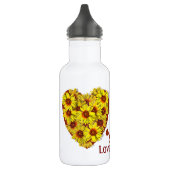 Zonnebloem Hart Waterfles (Links)