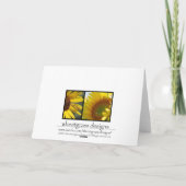 Zonnebloem Hartelijk dank Bedankkaart (Achterkant)