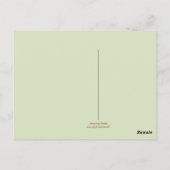 Zonnebloem Hartelijk dank, Stripe Border en Backgr Briefkaart (Achterkant)