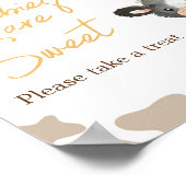 Zonnebloem Heilige Koe Baby shower Baby's zijn zoe Poster (Hoek)