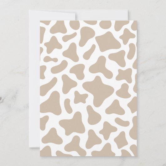 Zonnebloem Heilige Koe Baby shower Kaart (Achterkant)