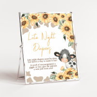Zonnebloem Heilige Koe Baby shower Late Night Luie