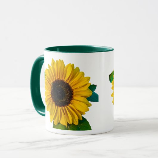 Zonnebloem helder mok (Voorkant links)