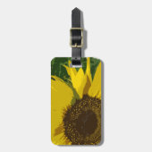  zonnebloem, heldergele bodemventiel bagagelabel (Voorkant verticaal)