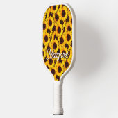 Zonnebloem Helianthus annuus Elegant Script Name Pickleball Paddle (Links)