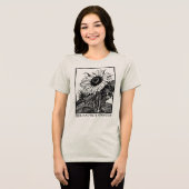 Zonnebloem (Helianthus annuus) Tri-Blend Shirt (Voorkant volledig)