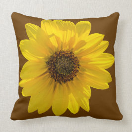 Zonnebloem (Helianthus) met zonlicht Kussen