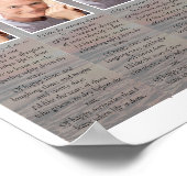 Zonnebloem Herdenkingsbladwijzers Poster (Hoek)