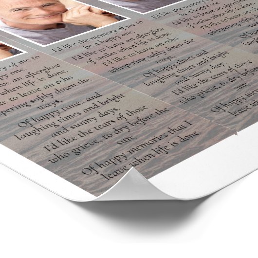 Zonnebloem Herdenkingsbladwijzers Poster (Hoek)