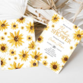 Zonnebloem Herfst Baby shower Kaart