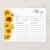 Zonnebloem Herfst Bloemen Vrijgezellenfeest Recept (Voorkant)