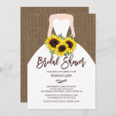 Zonnebloem Herfst Bruid Douche Uitnodiging (Voorkant / Achterkant)