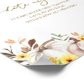 Zonnebloem Herfst Bruidsfeest Datum Nacht Pot Bord Poster (Hoek)