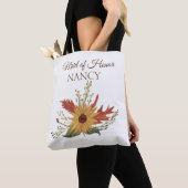 Zonnebloem Herfst Bruidsmeisje Boodschappentas Tote Bag (Dichtbij)