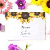 Zonnebloem Herfst Bruiloft Geel Wit  Tissuepapier