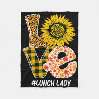 Zonnebloem Herfst Herfst Liefde Lunch Dame Grappig Fleece Deken