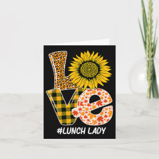 Zonnebloem Herfst Herfst Liefde Lunch Dame Grappig Kaart