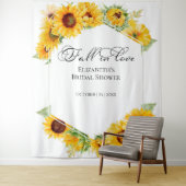 Zonnebloem Herfst In Love Vrijgezellenfeest Achter Wandkleed (In situ)