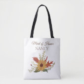 Zonnebloem Herfst Maid of Honor Canvas tas (Voorkant)