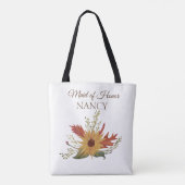 Zonnebloem Herfst Maid of Honor Canvas tas (Achterkant)