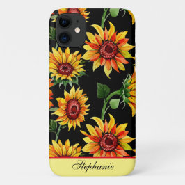 Zonnebloem-Herfst personaliseren Case-Mate iPhone Case