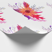 Zonnebloem Herfst tekening inpakpapier (Hoek)