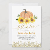 Zonnebloem herfst uit liefde voor vrijgezellenfees kaart (Voorkant)