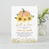 Zonnebloem herfst uit liefde voor vrijgezellenfees kaart (Staand voorkant)