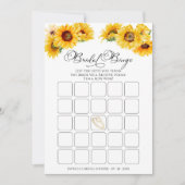 Zonnebloem Herfst vrijgezellenfeest bingo spel kaa Kaart (Voorkant)