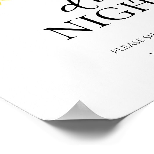 Zonnebloem Herfst Vrijgezellenfeest Datum Night Ja Poster (Hoek)