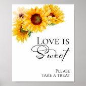 Zonnebloem Herfst Vrijgezellenfeest Liefde is Swee Poster (Voorkant)