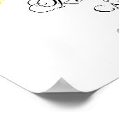 Zonnebloem Herfst Vrijgezellenfeest Recept Kaarten Poster (Hoek)