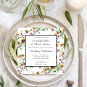 Zonnebloem Herfst Waterverf Bloemen Patroon Bruilo Kaart