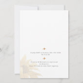 Zonnebloem Herfst Wildflower Baby shower Kaart (Achterkant)