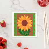 Zonnebloem herfstkleuren servet (Insitu)