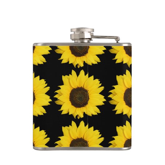 Zonnebloem Heupfles (Achterkant)