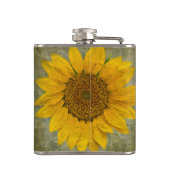  zonnebloem heupkolf heupfles (Achterkant)