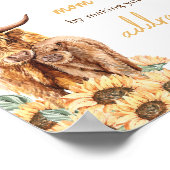 Zonnebloem Highland Koe Envelope Station Poster (Hoek)