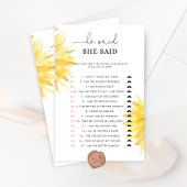 Zonnebloem Hij zei dat ze vrijgezellenfeest spel z